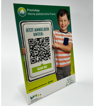 PraxisApp Thekenaufsteller