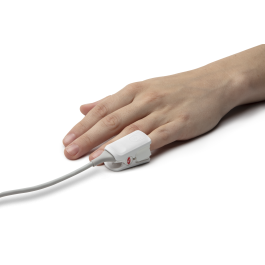 Masimo SET Adult Finger Clip Sensor T52018 - Reusable Clinical-Grade Pulse Oximeter Sensor, Gray