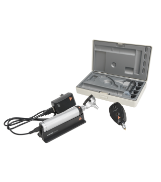 Otoskop-Ophthalmoskop-Set Beta 200 F.O. Diagnostik Set mit LED Beta 4 USB Ladegriff, USB Kabel und Steckernetzteil