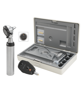 Otoskop-Ophthalmoskop-Set Beta 400 F.O. Diagnostik Set mit LED Beta 4 NT Ladegriff und NT 4 Tisch-Ladegerät