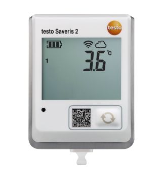 testo Saveris 2-T1- Funk-Datenlogger mit Display und integriertem NTC-Temperaturfühler