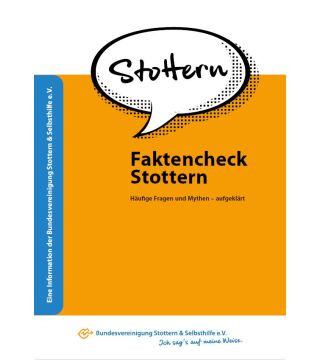 Broschüre "Faktencheck Stottern" (Paket 5 Stück)